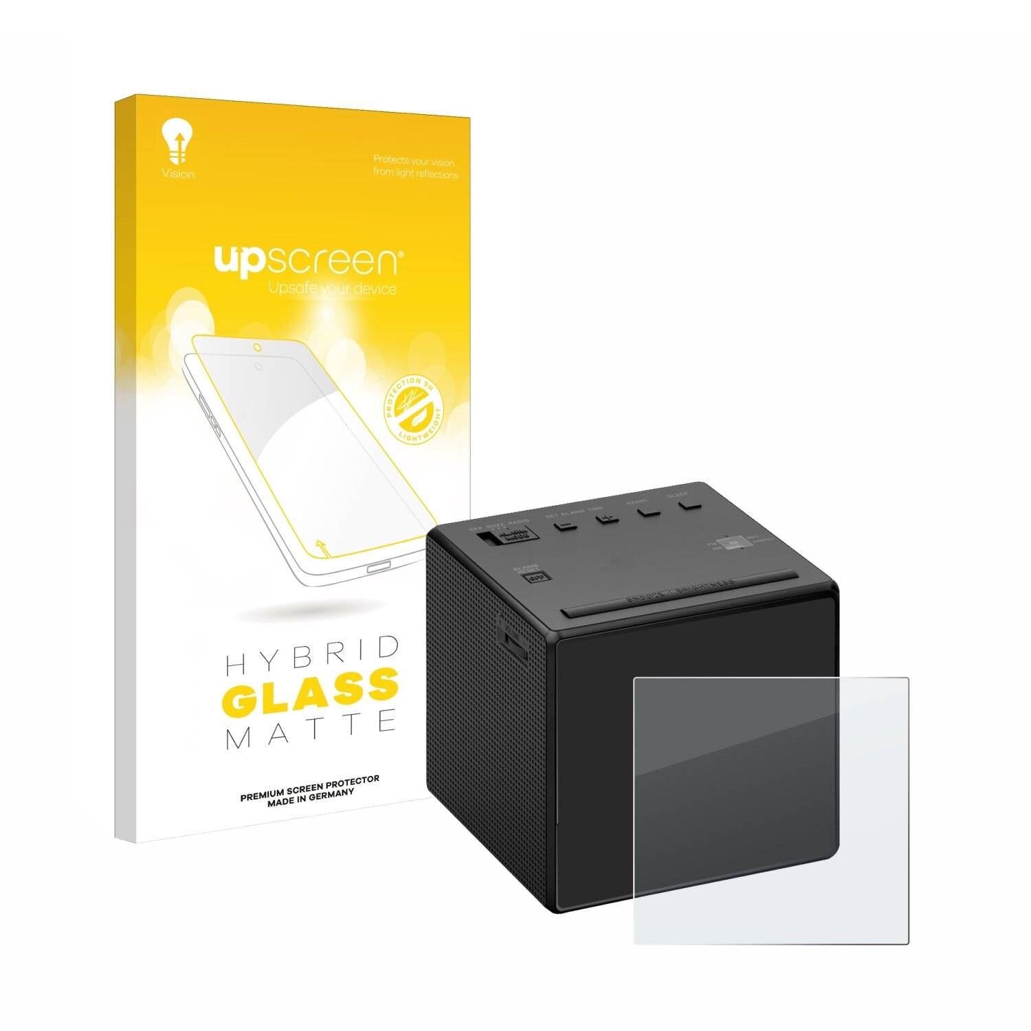 upscreen Hybrid Glas Matt Panzer-Folie für Sony ICF-C1