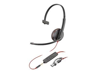 HP Poly BW 3215 USB-C HS +USB-C/A Bulk Eingabe / Ausgabe Kopfhörer & Headsets