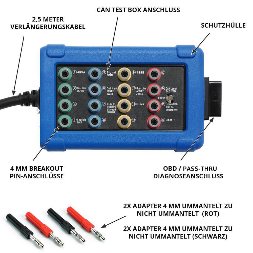 OBDII CAN Test Box - Automotive Oszilloskope