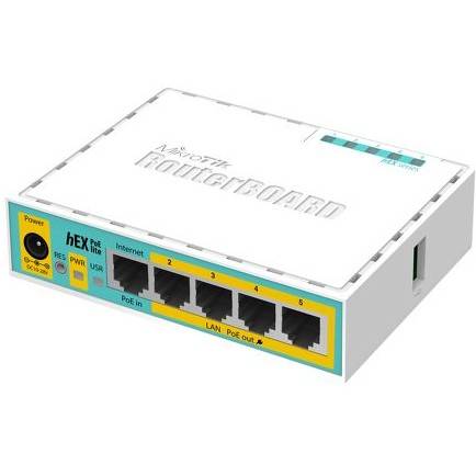 Mikrotik hEX PoE lite wired router Netzwerk-Infrastruktur Router