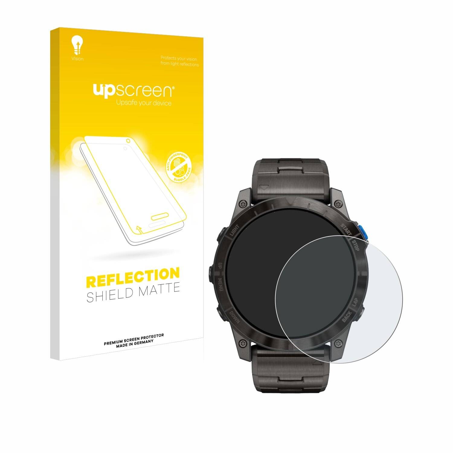 upscreen Reflection Shield Matt Schutzfolie für Garmin D2 Mach1