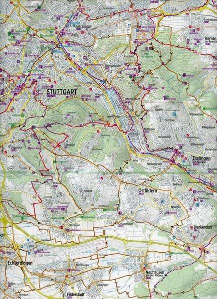 Bikeline Radwanderkarte Stuttgart 1 : 60 000
