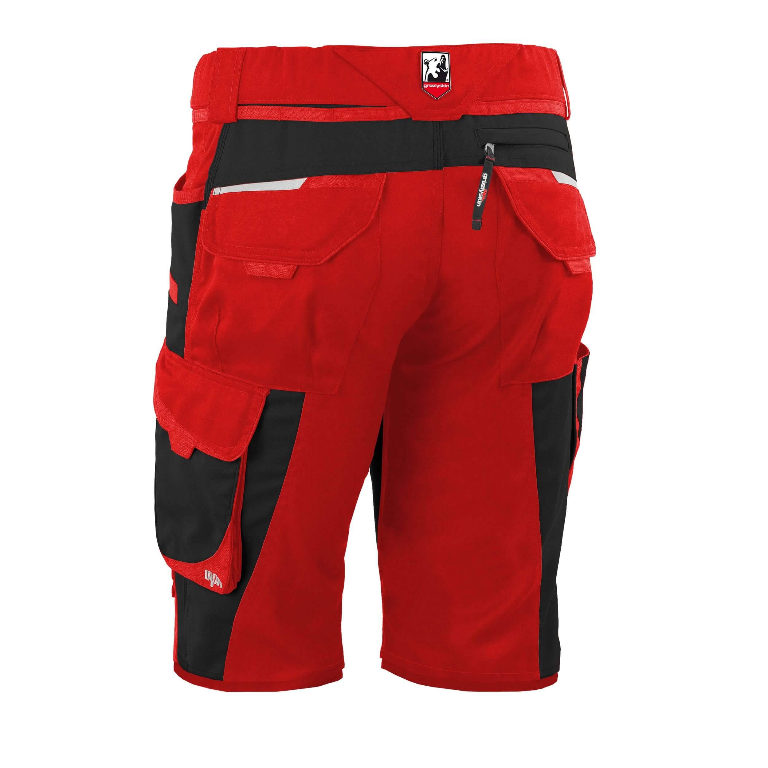 QUALITEX HIGH QUALITY WORKWEAR Shorts IRON - rot/schwarz - Herren: 56 Damen: 50