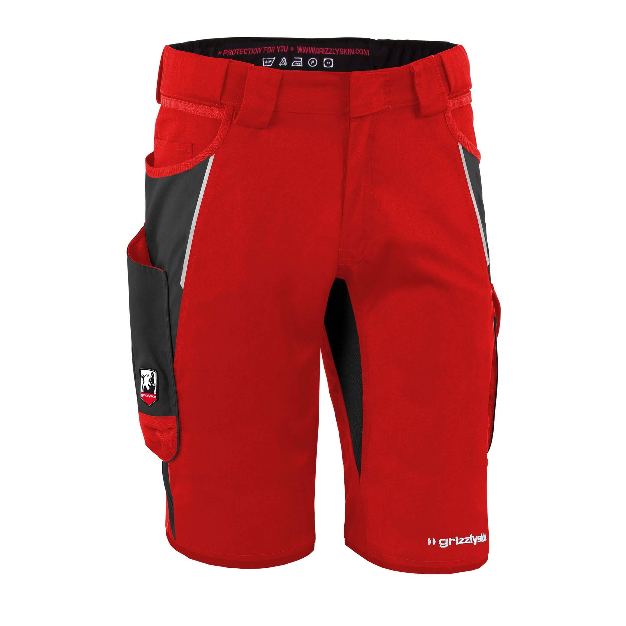 QUALITEX HIGH QUALITY WORKWEAR Shorts IRON - rot/schwarz - Herren: 54 Damen: 48