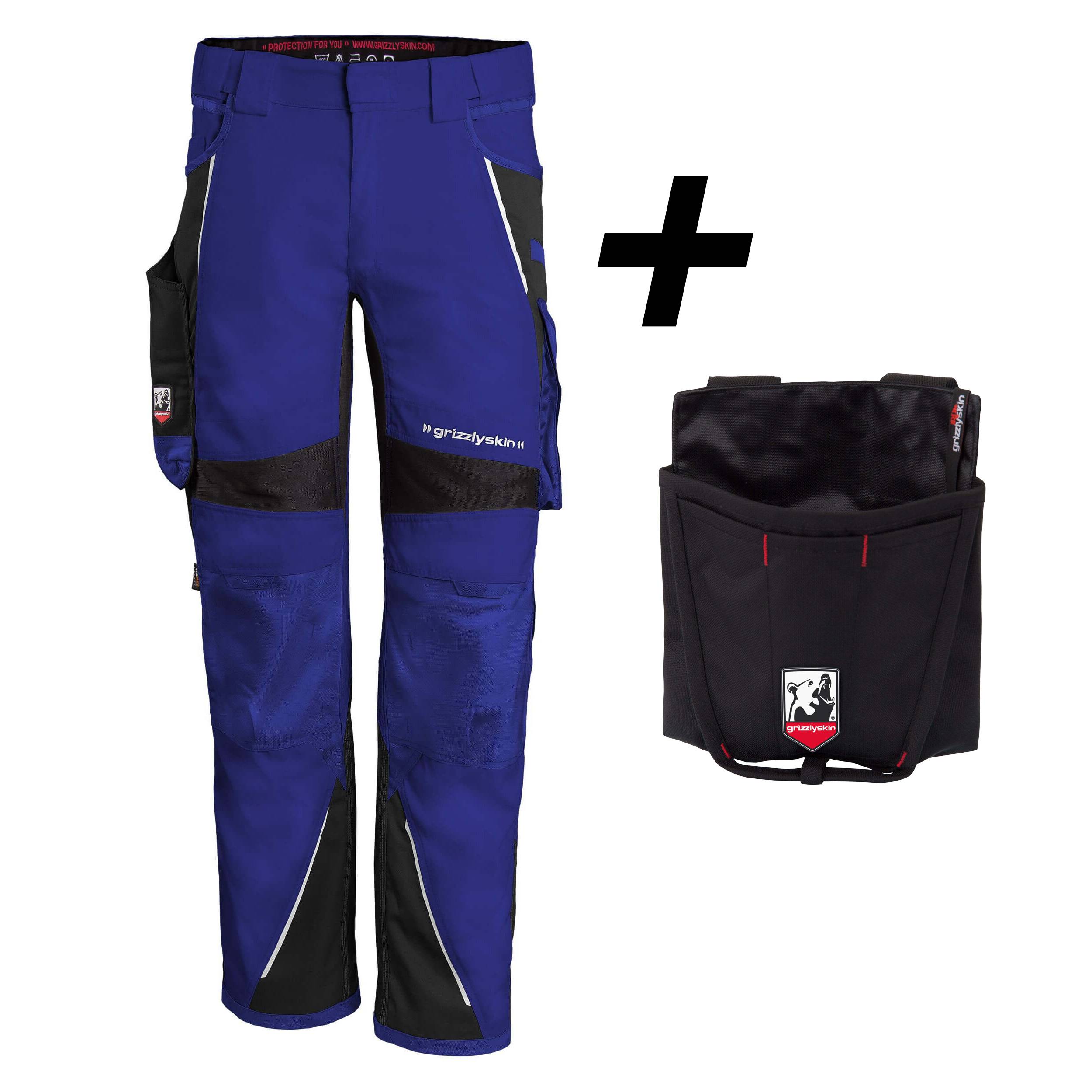 QUALITEX HIGH QUALITY WORKWEAR Bundhose IRON - kornblau/schwarz - Herren: 56 Damen: 50