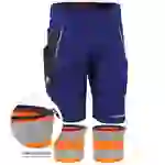 QUALITEX HIGH QUALITY WORKWEAR Shorts IRON - kornblau/schwarz - Herren: 68 Damen: 62 QUALITEX HIGH QUALITY WORKWEAR Shorts IRON - kornblau/schwarz - Herren: 68 Damen: 62