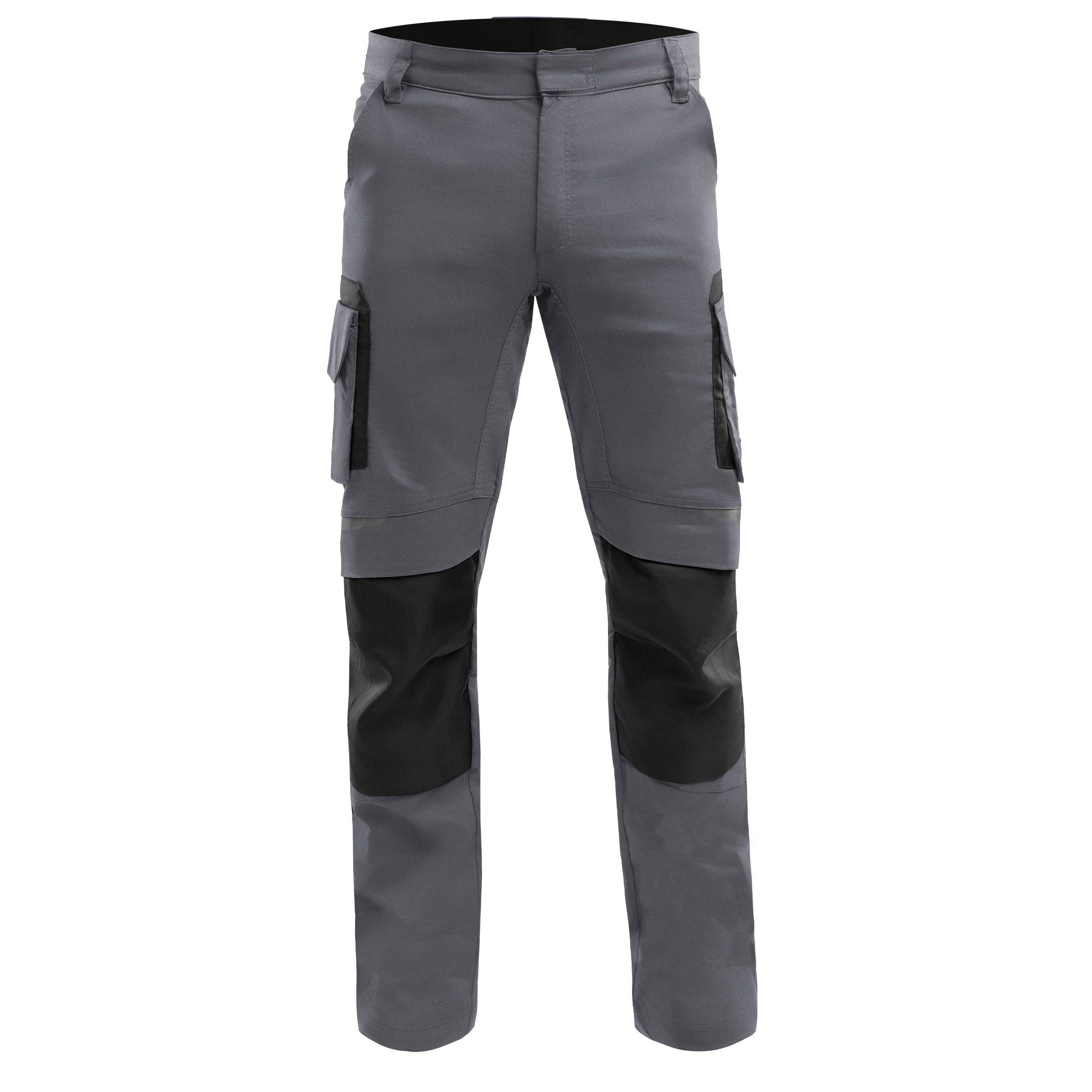 QUALITEX HIGH QUALITY WORKWEAR Bundhose PRO+ - grau/schwarz - Herren: 68 Damen: 62