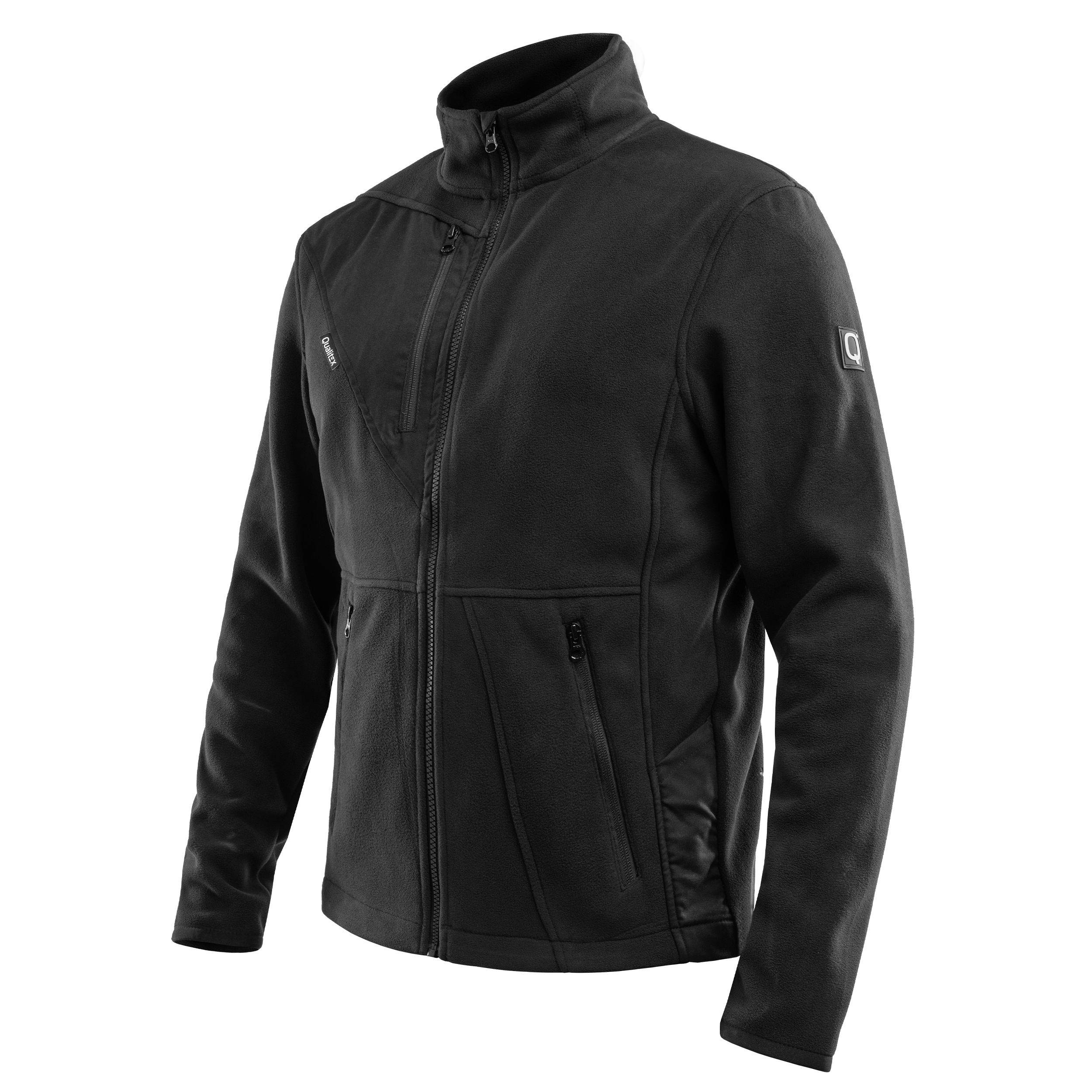 QUALITEX HIGH QUALITY WORKWEAR Fleecejacke PRO+ - schwarz - Herren: M Damen: 42