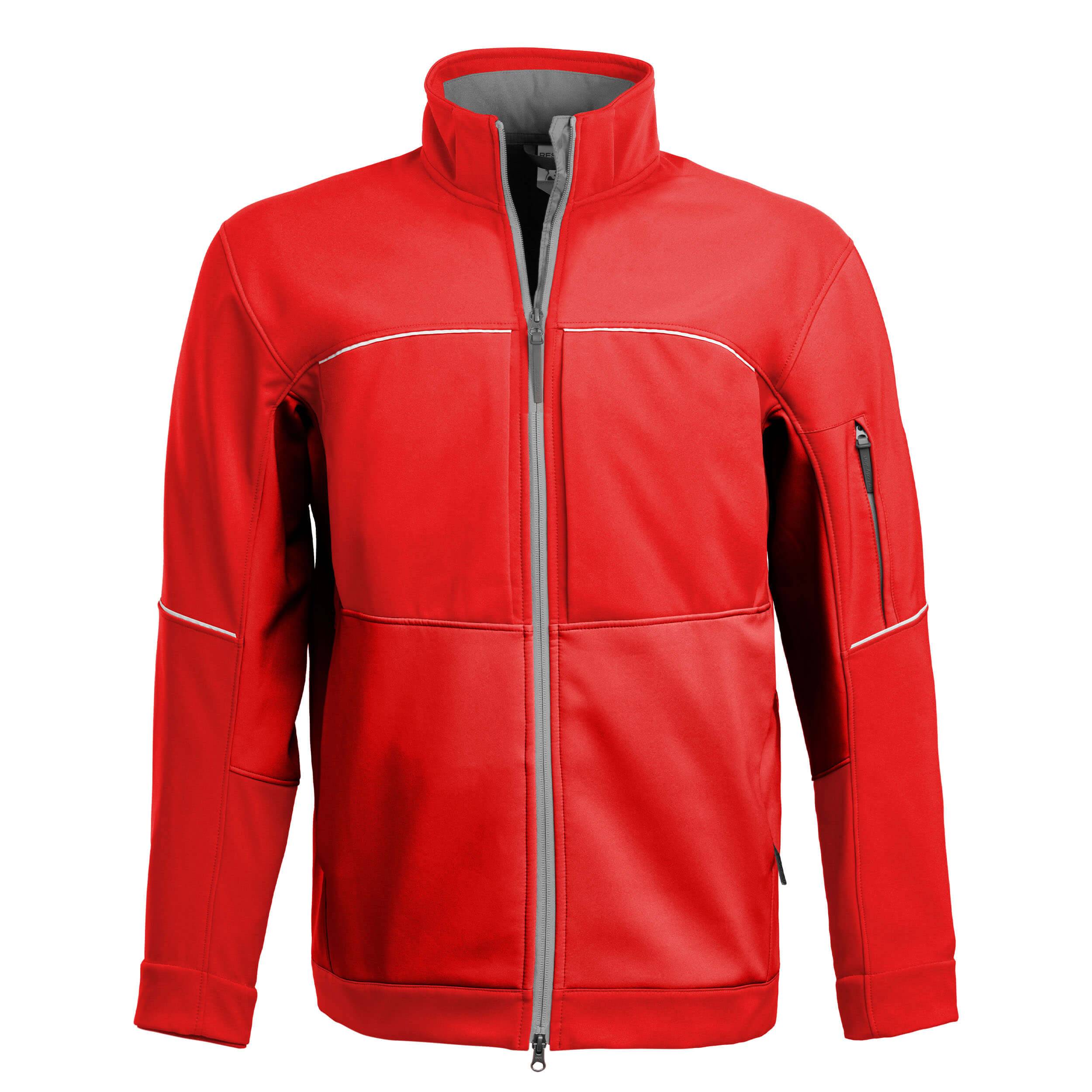 QUALITEX HIGH QUALITY WORKWEAR Softshelljacke RESIST - rot - Herren: XL