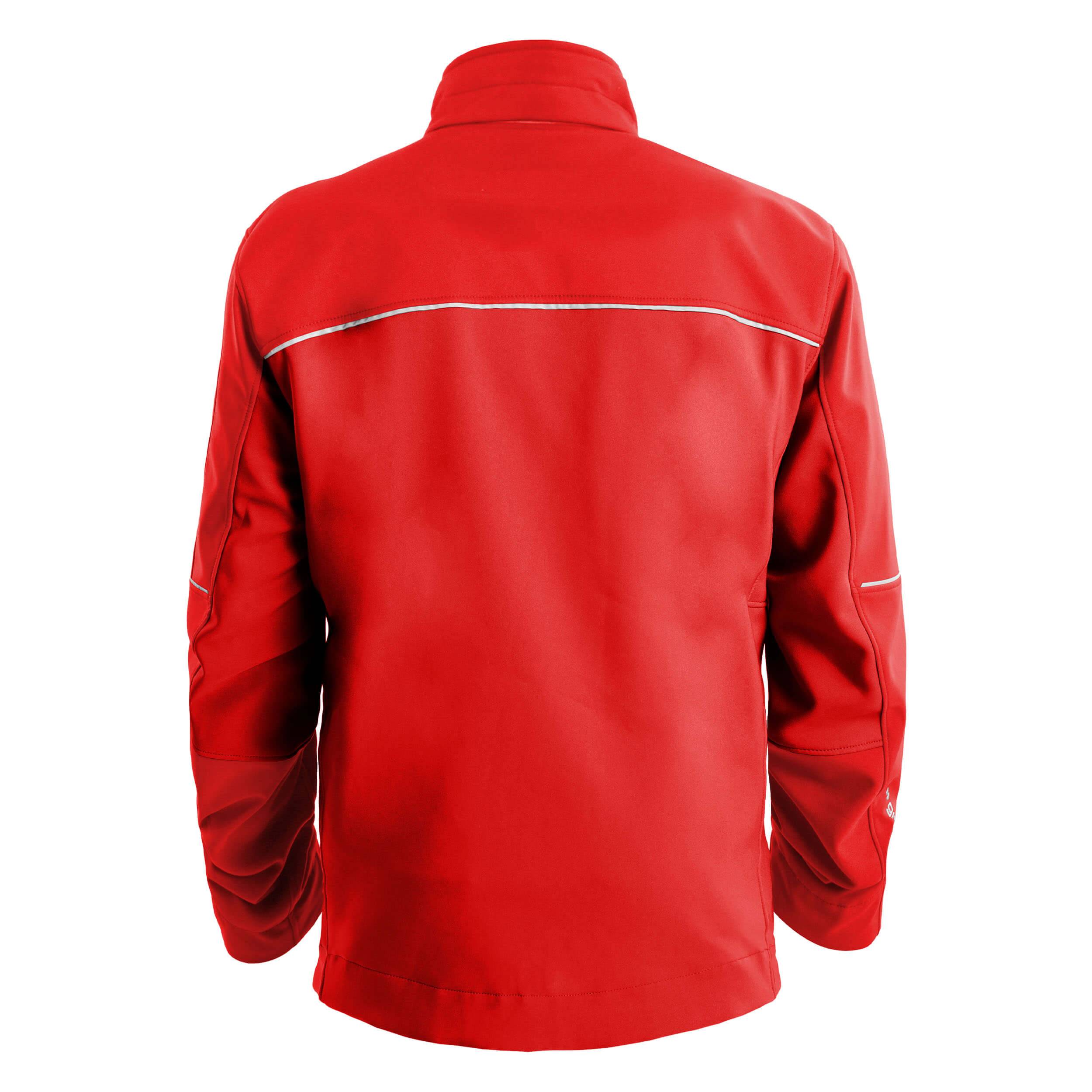 QUALITEX HIGH QUALITY WORKWEAR Softshelljacke RESIST - rot - Herren: 6XL