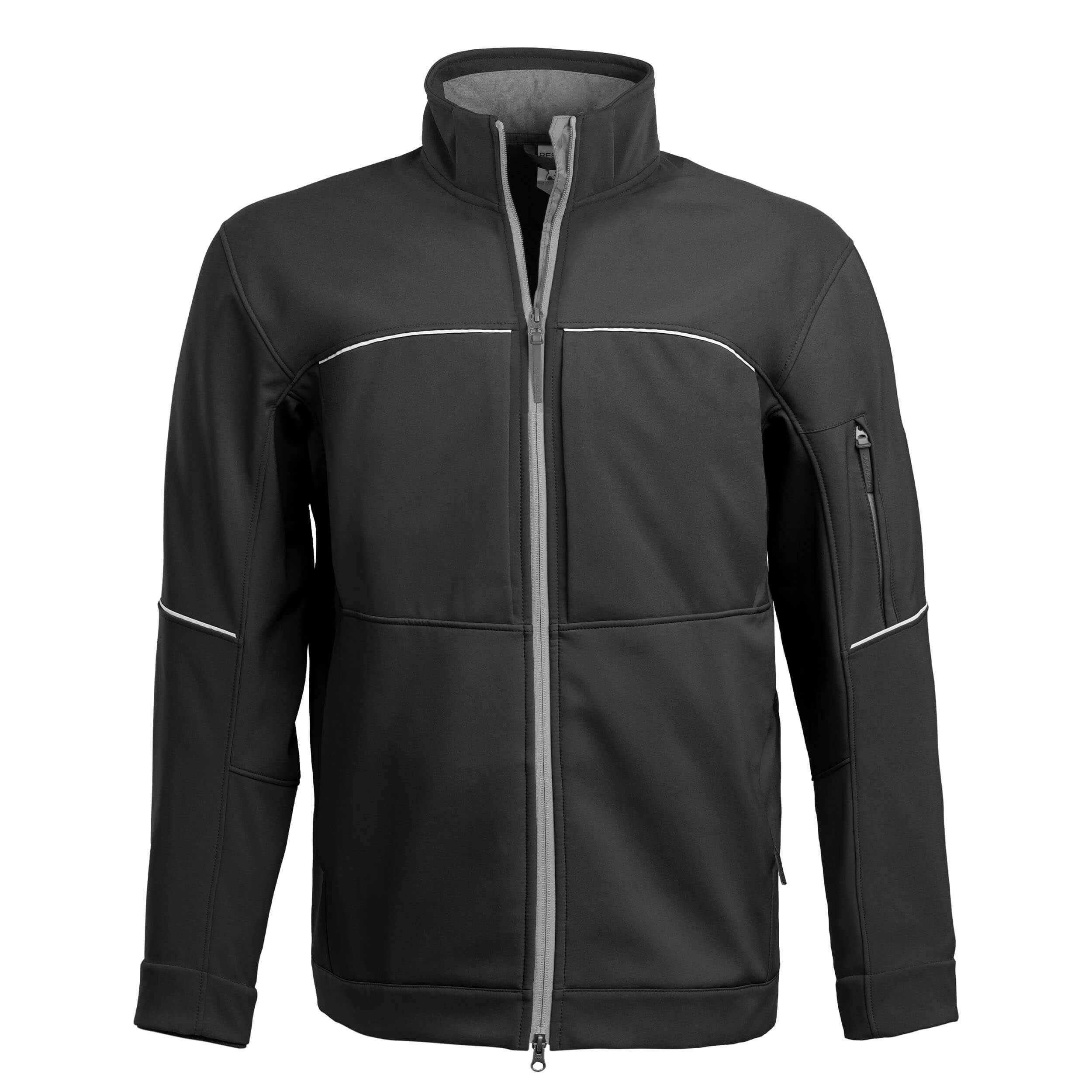 QUALITEX HIGH QUALITY WORKWEAR Softshelljacke RESIST - schwarz - Herren: S