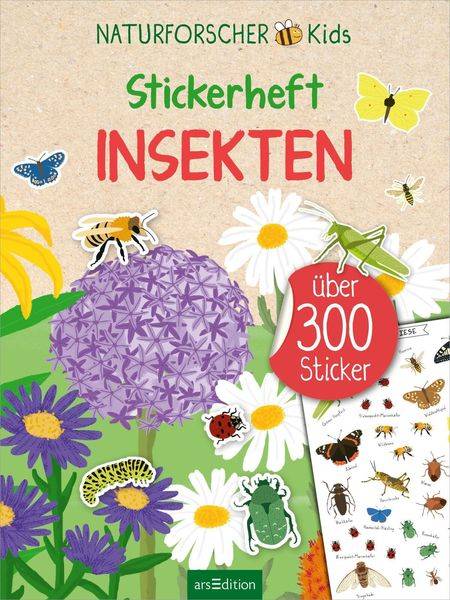Naturforscher-Kids – Stickerheft Insekten