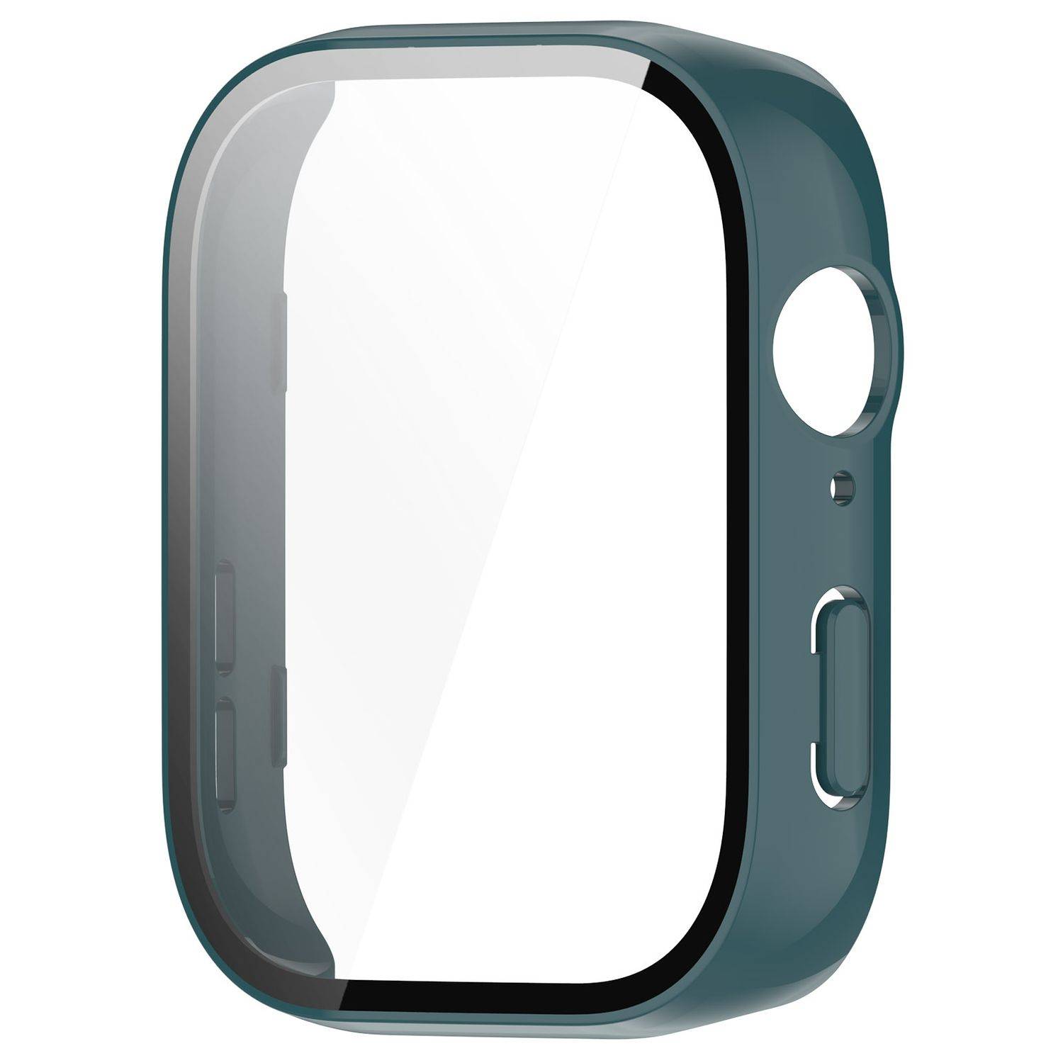 Für Huawei Watch Fit 3 PC Smart Watch Hülle + H9 Schutz Hart Glas Grün