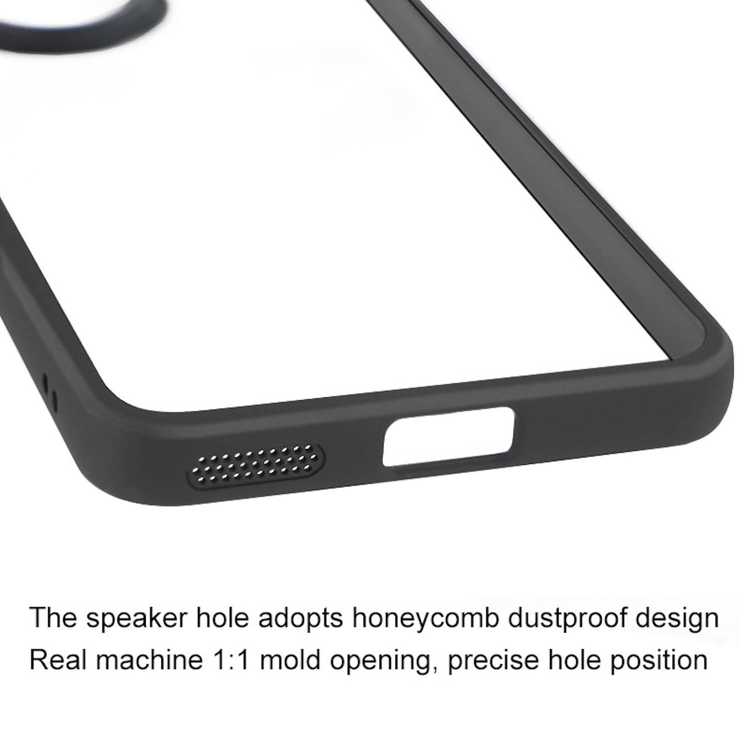 Für Honor 200 Frosted TPU + Transparent PC Schutz Hülle Case Schwarz