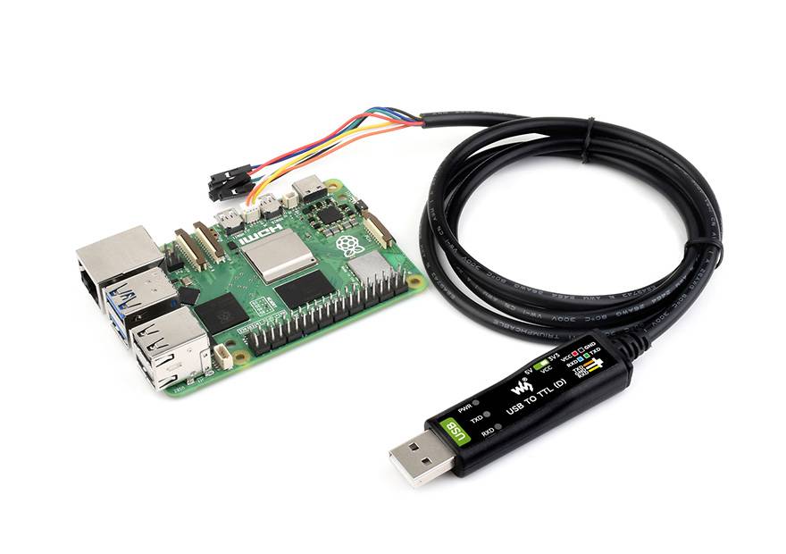 WaveShare Industrial USB TO TTL (D) Serial Cable (FT232RNL) for Raspberry Pi 5