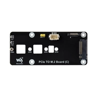 WaveShare PCIe to M.2 Adapter Board (C) for Raspberry Pi 5 Supports NVMe M.2 SSD WaveShare PCIe to M.2 Adapter Board (C) for Raspberry Pi 5 Supports NVMe M.2 SSD