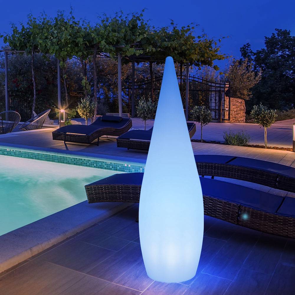 LED Außenleuchte Stehlampe Gartenleuchte Terrassenlampe, App Steuerung dimmbar Fernbedienung Smart Home RGB, 10W 850lm 2700-6500K warmweiß-kaltweiß