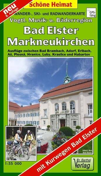 Wander-, Ski- und Radwanderkarte Vogtländische Musik- und Bäderregion mit Kurwegen Bad Elster 1 : 35 000