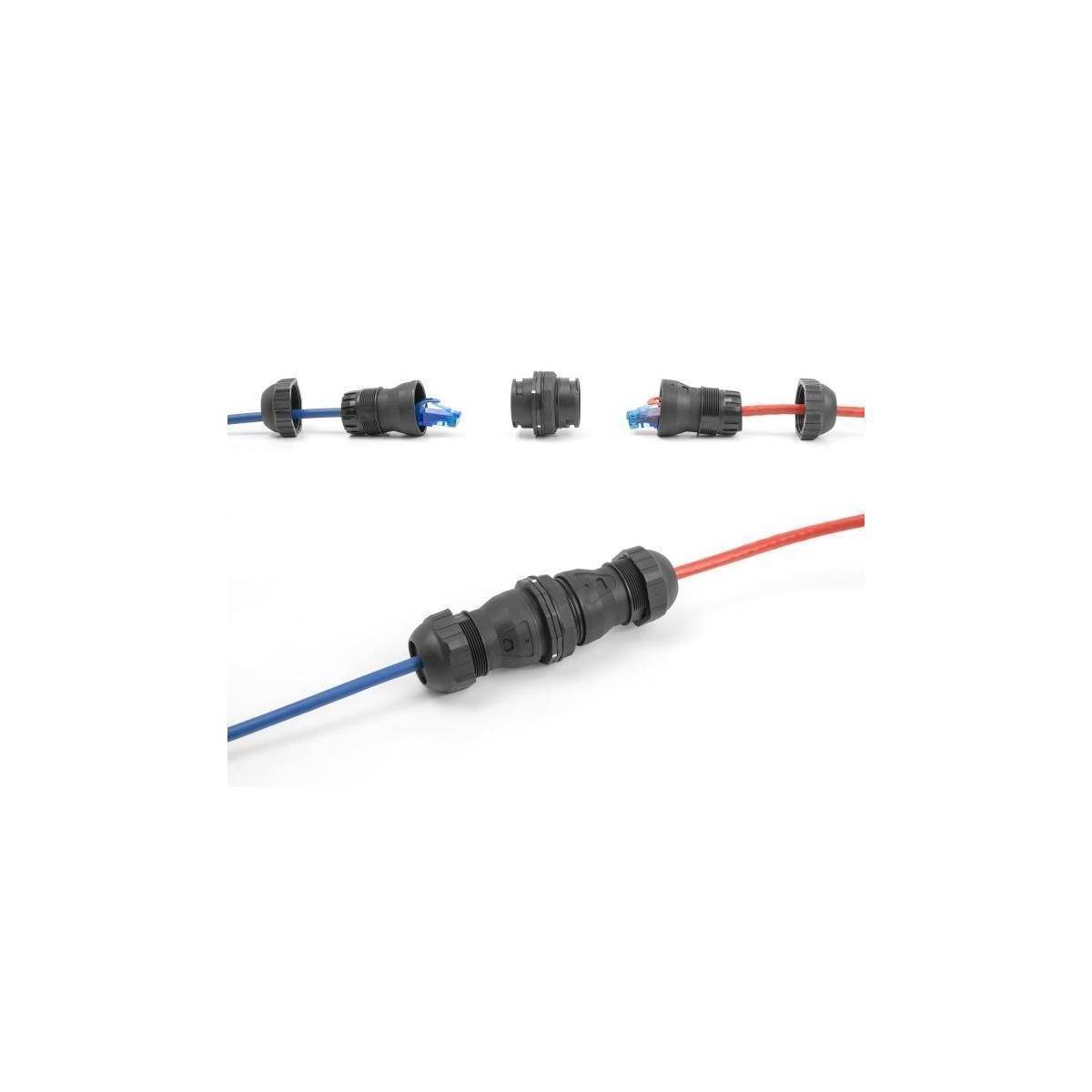 Delock Kabelverbinder RJ45 Buchse zu RJ45 Buchse Cat.6A IP68 staub- und wasserdi