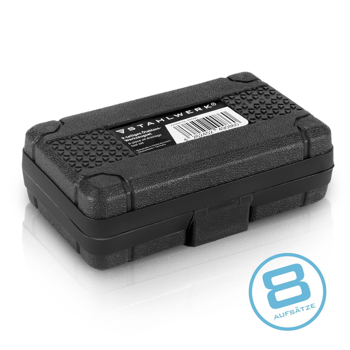 STAHLWERK Ölablass-Werkzeug Set 9 Teile Ölwechsel-Werkzeug Steckschlüssel-Satz