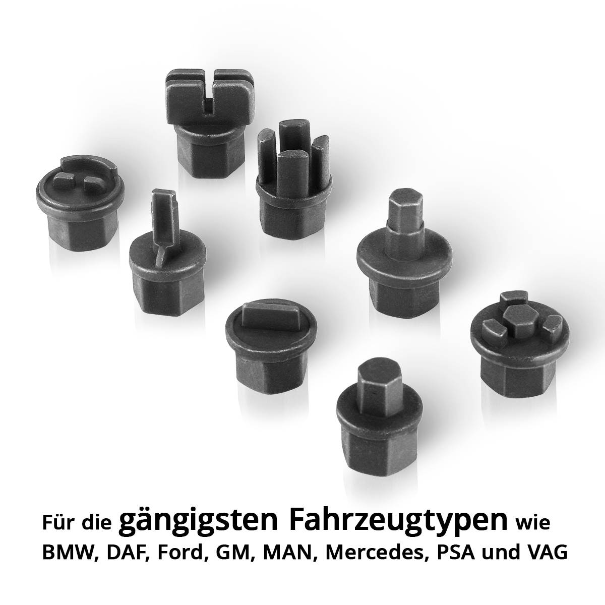 STAHLWERK Ölablass-Werkzeug Set 9 Teile Ölwechsel-Werkzeug Steckschlüssel-Satz