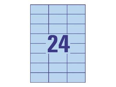 AVERY ZWECKFORM - Avery - Blau - 70 x 37 mm 2400 Etikett(en) (100 Bogen x 24)