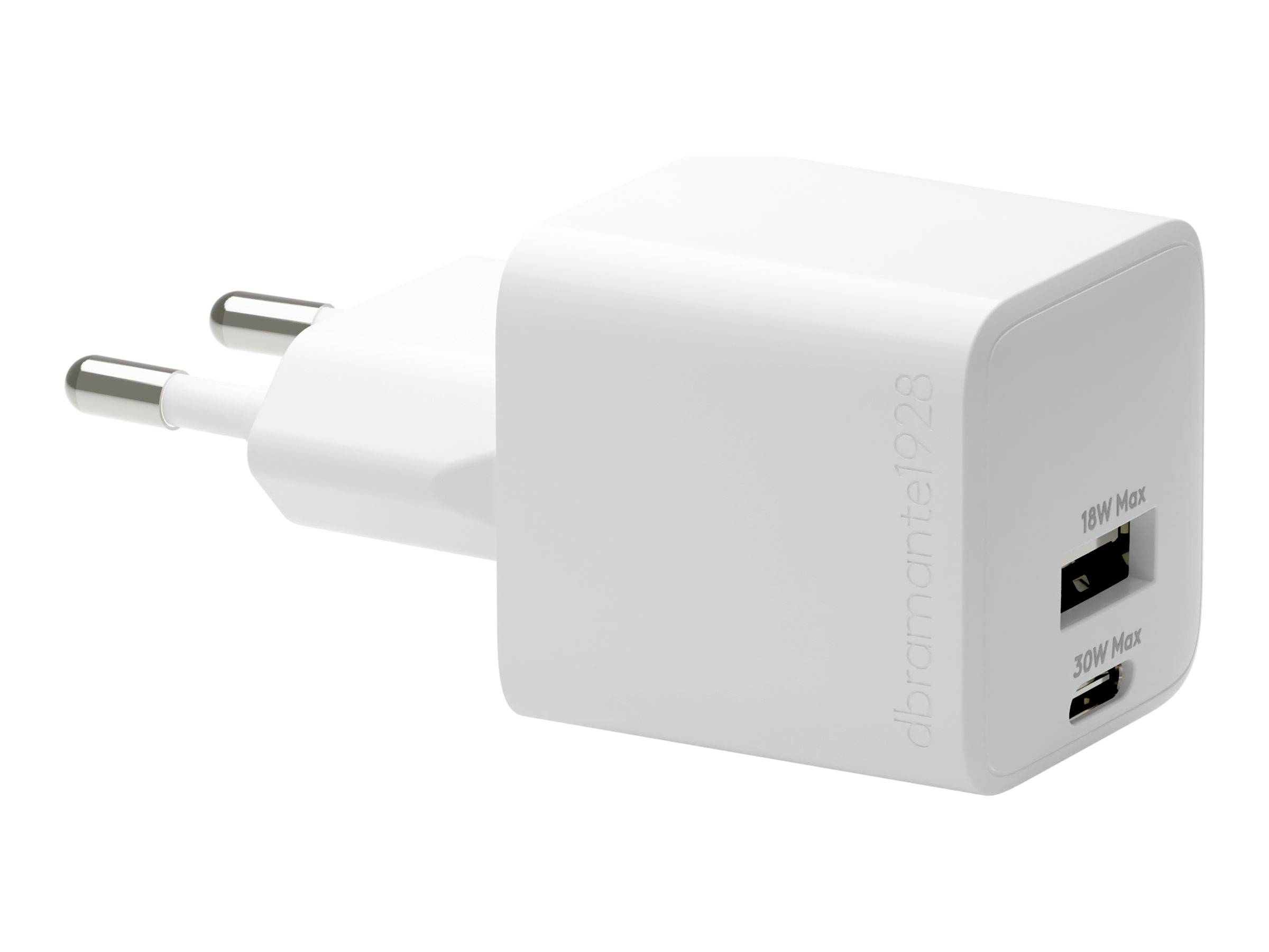 dbramante1928 re-charge - Netzteil - 30 Watt - 2 Ausgabeanschlussstellen (24 pin USB-C, USB)