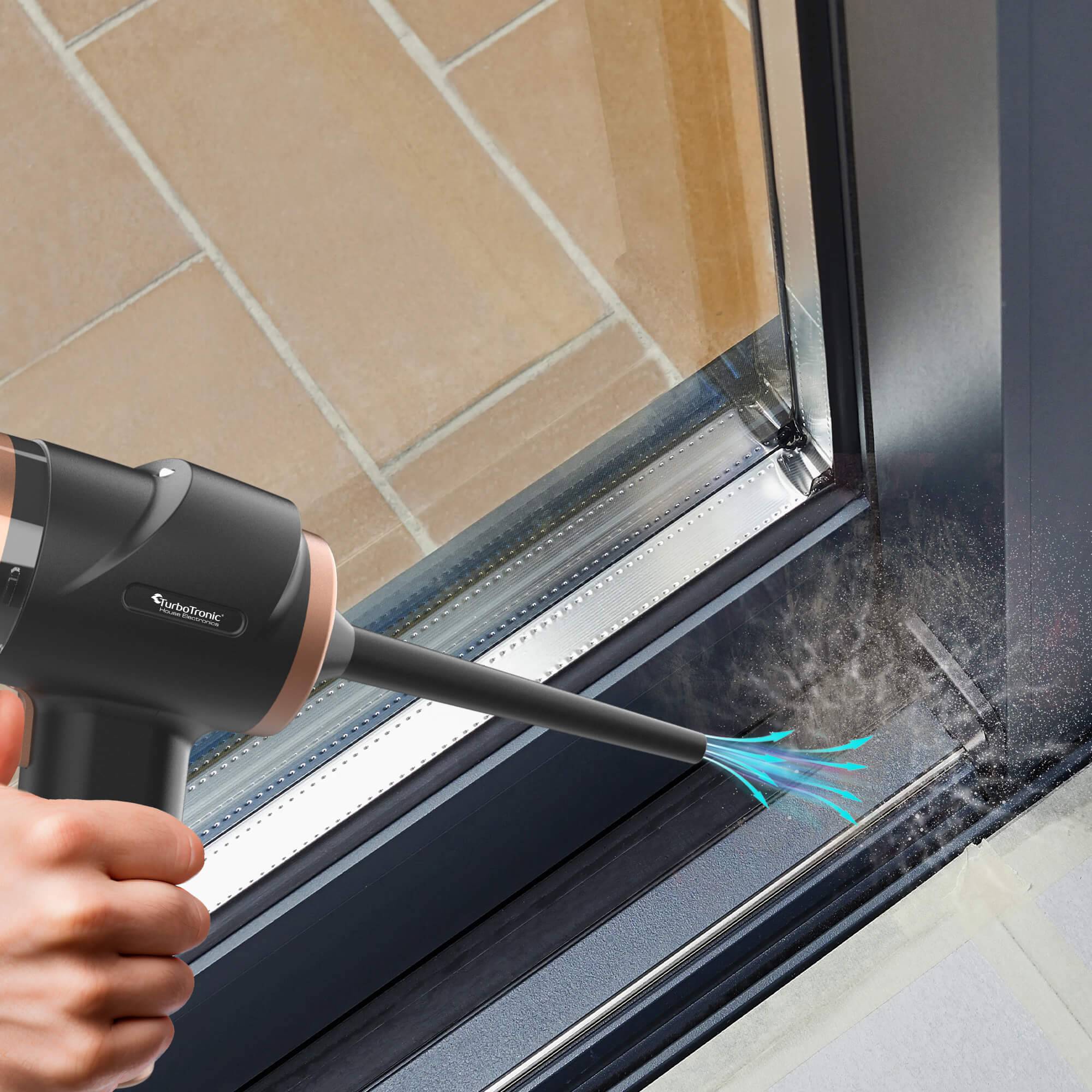 Akku Staubsauger 5KPA Handstaubsauger mit 47k RPM Gebläse 2 Stufen kabellos 0,15 L beutellos Fugendüse Akku Staubsauger kabellos für Auto Büro Hau