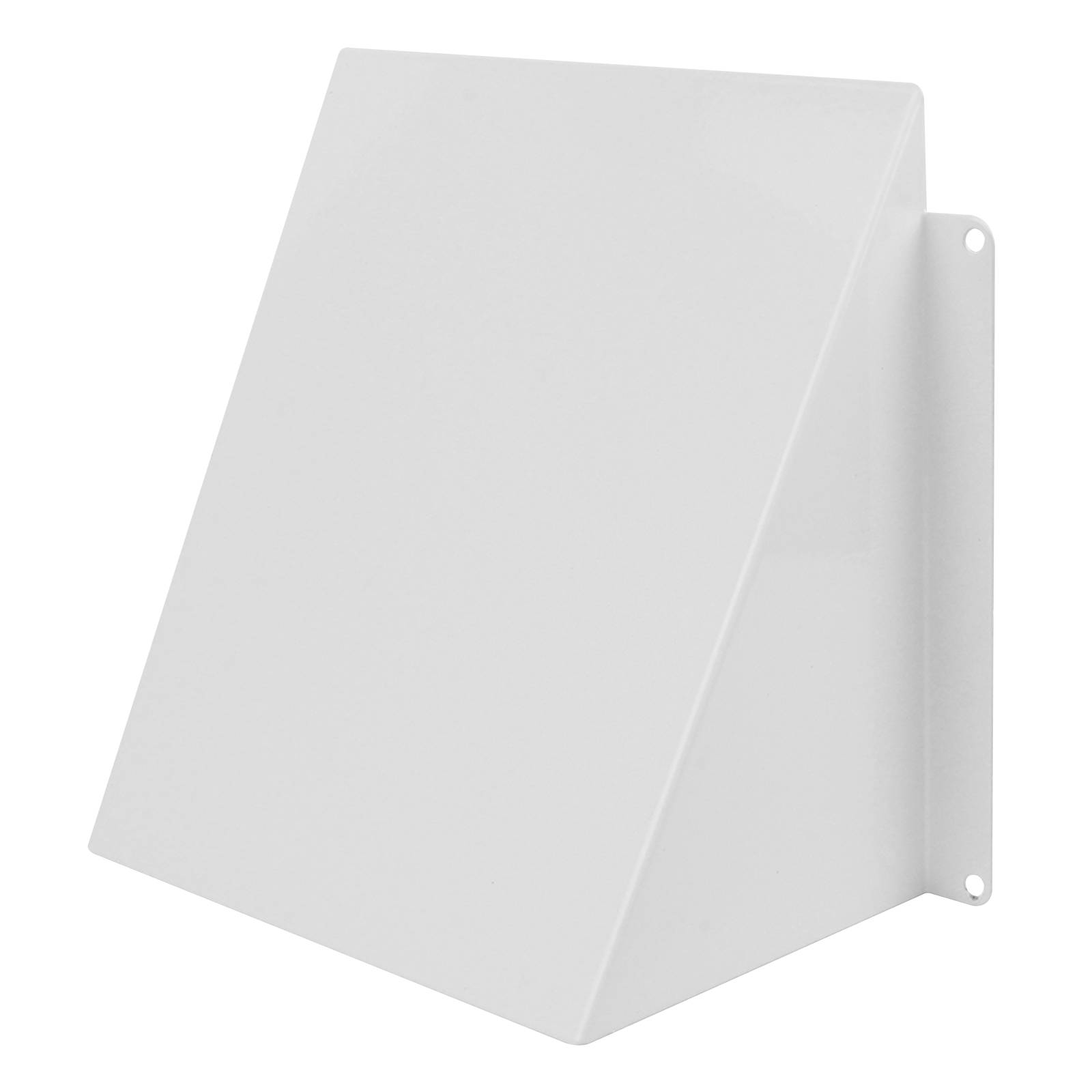 Wetterschutzhaube Ablufthaube Wetterschutz Lüftungsgitter verzinkter Stahl 150 x 150 mm weiß (RAL9016)