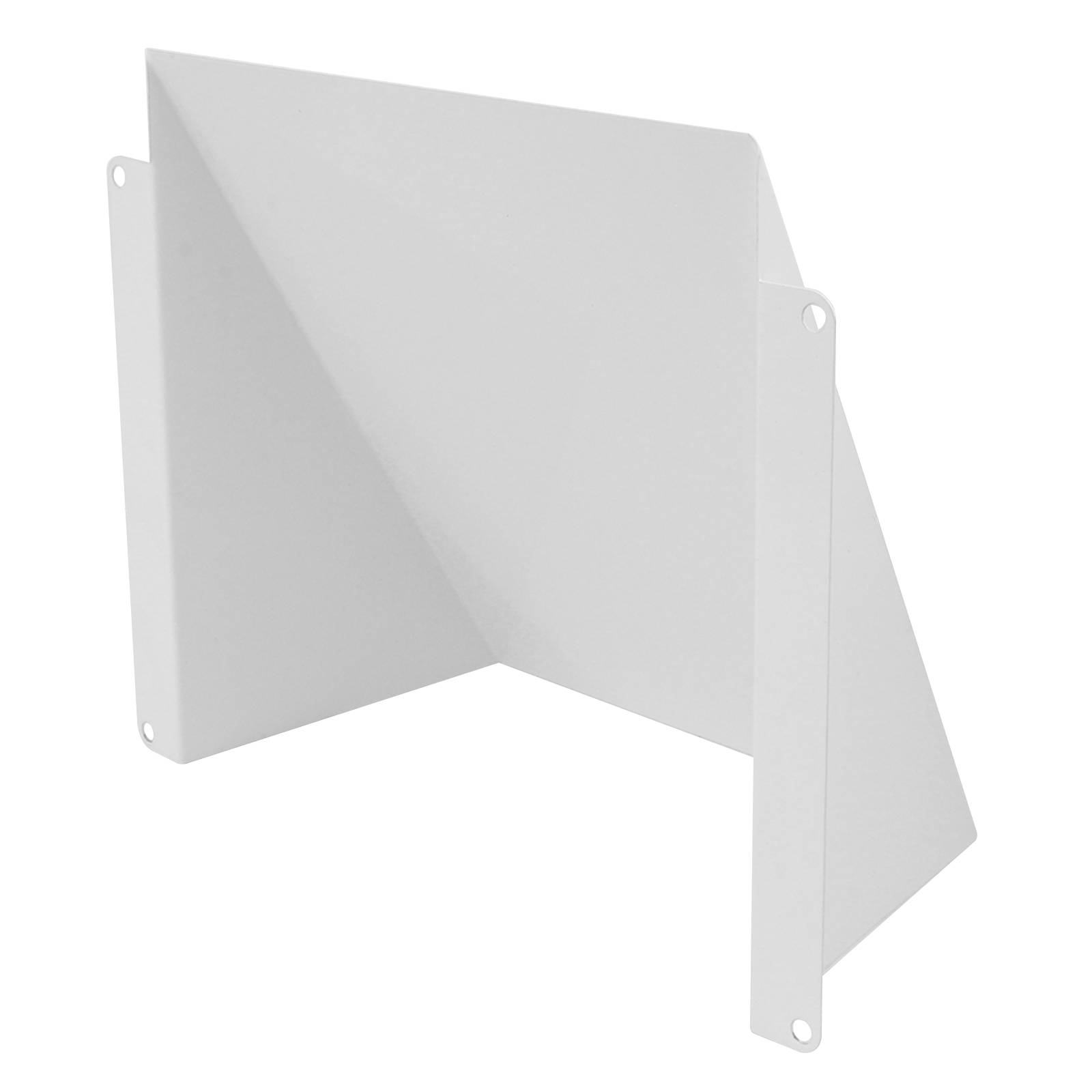 Wetterschutzhaube Ablufthaube Wetterschutz Lüftungsgitter verzinkter Stahl 150 x 150 mm weiß (RAL9016)