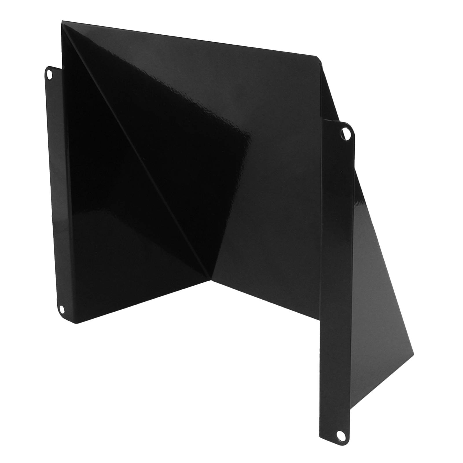 Wetterschutzhaube Ablufthaube Wetterschutz Lüftungsgitter verzinkter Stahl 200 x 200 mm schwarz (RAL9005)