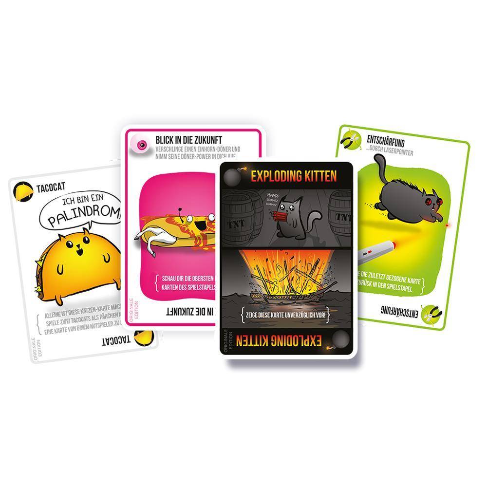 Asmodee Exploding Kittens - explosives Katzen Russisch Roulette (DE)