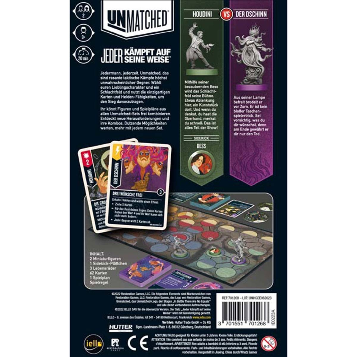 Iello Unmatched: Houdini vs. Der Dschinn (DE) (+)