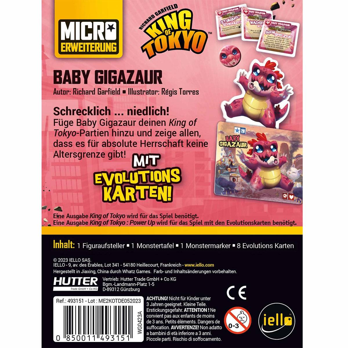 Iello King of Tokyo: Baby Gigazaur - Micro Erweiterung (+)