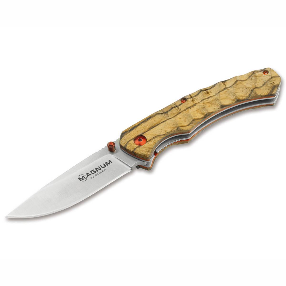 Magnum Red Pupil Taschenmesser - Zebraholz