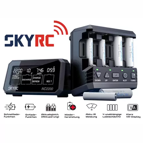 SkyRC NC2200 - Universal-Analyse-Ladegerät (+) SkyRC NC2200 - Universal-Analyse-Ladegerät (+)