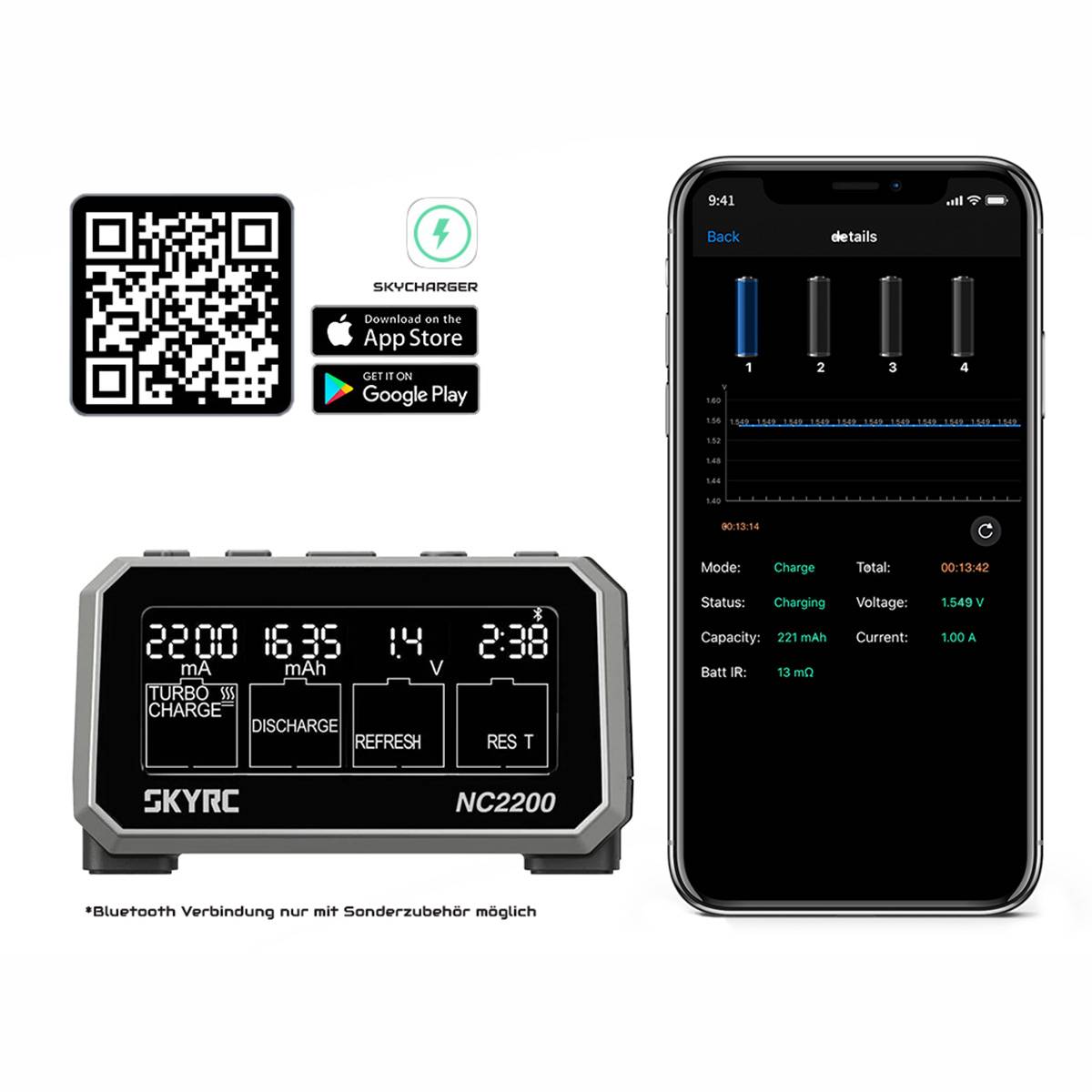 SkyRC NC2200 - Universal-Analyse-Ladegerät (+)