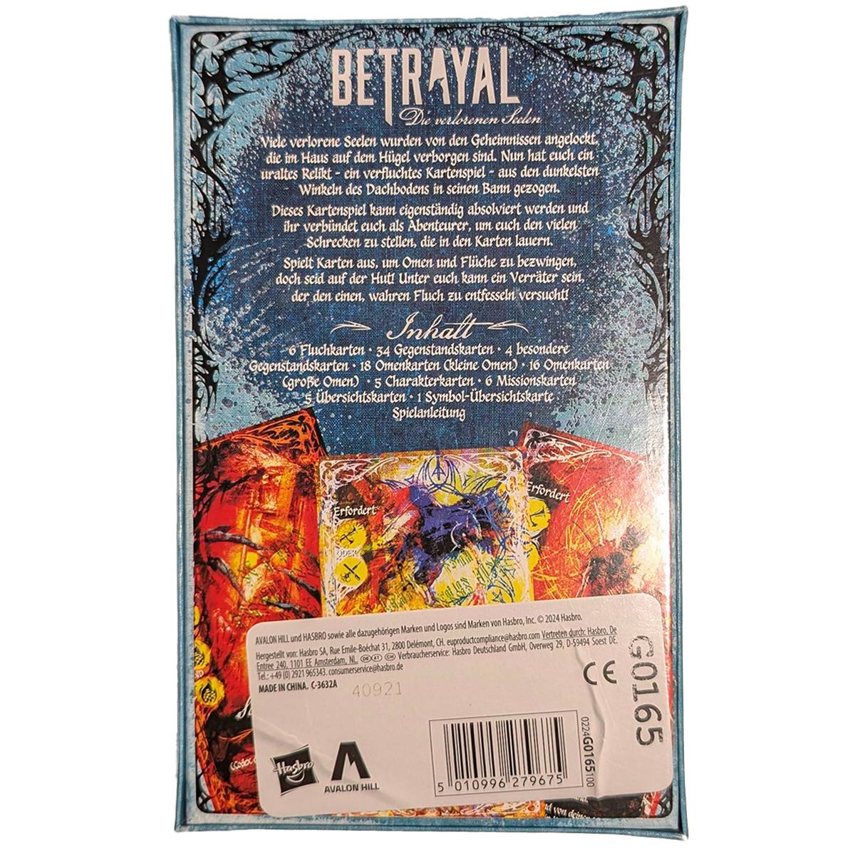 Hasbro Betrayal Die verlorenen Seelen (DE) - Kartenspiel (+)