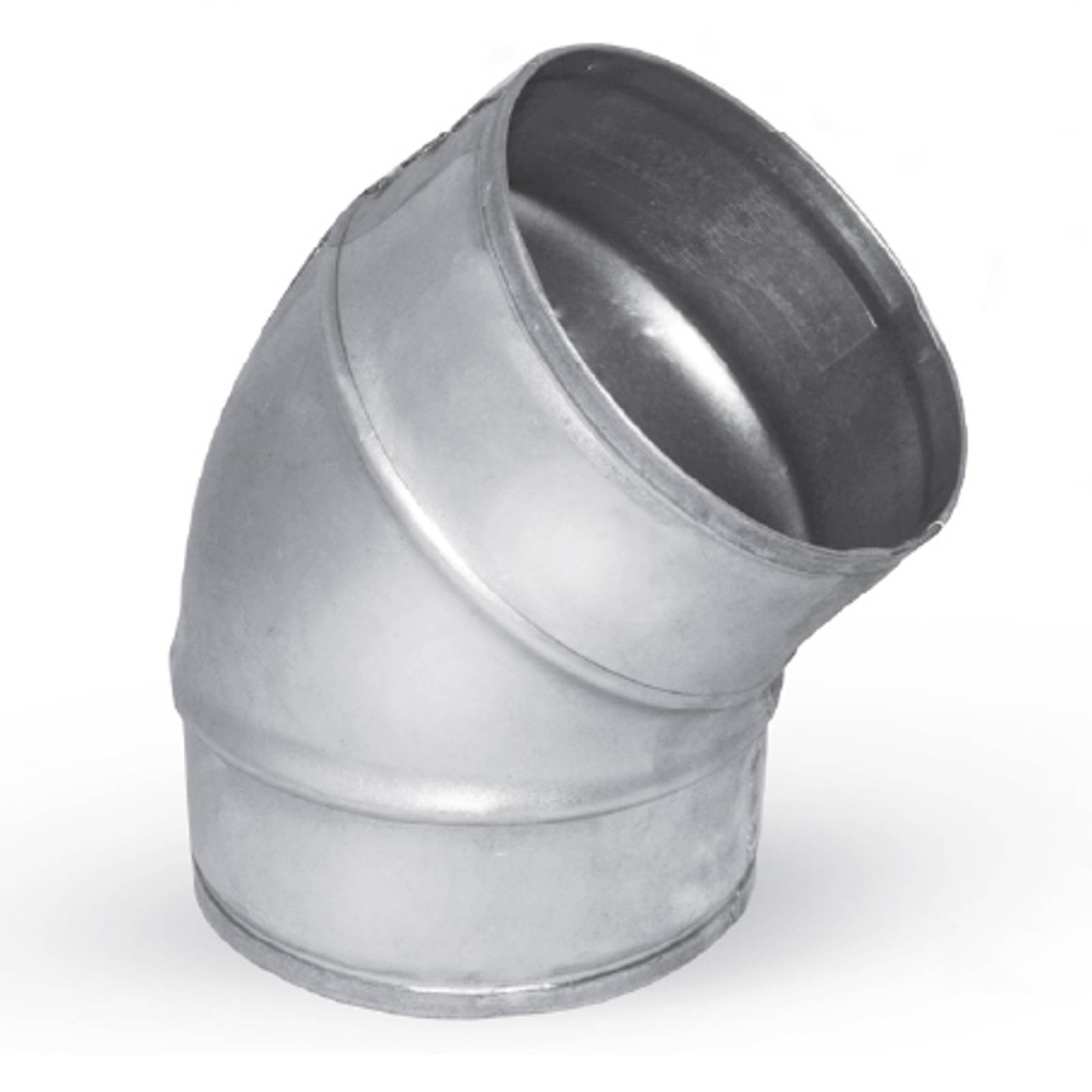 45° Bogen Winkel Wickelfalzrohr Lüftung Rohr Verzinkt Lüftungsrohr Kanal Ø 160 mm