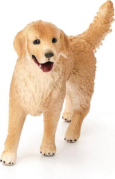 Schleich 16395 - Farm World, Golden Retriever Hündin, Hund, Tierfigur, Länge: 7,5 cm