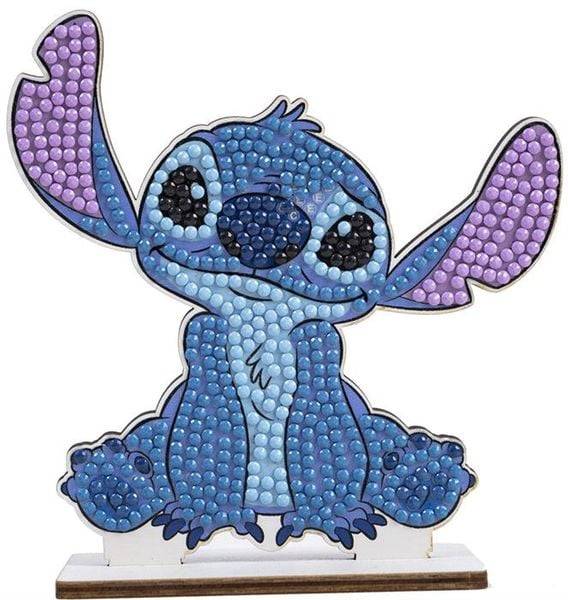 Craft Buddy CAXLBD-DNY001 - Crystal Art XL Buddies, Stitch Disney Series XL, Figur 20 cm, Kristallkunst-Bastelset