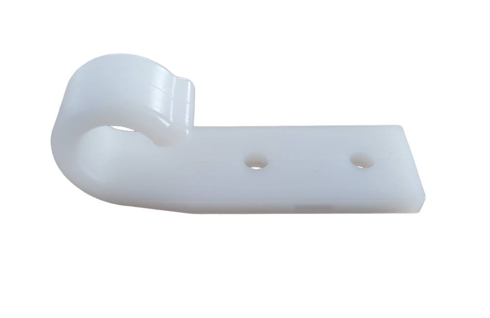 50 Stück - Schleuderhaken Planenhaken weiß, breite Ausführung