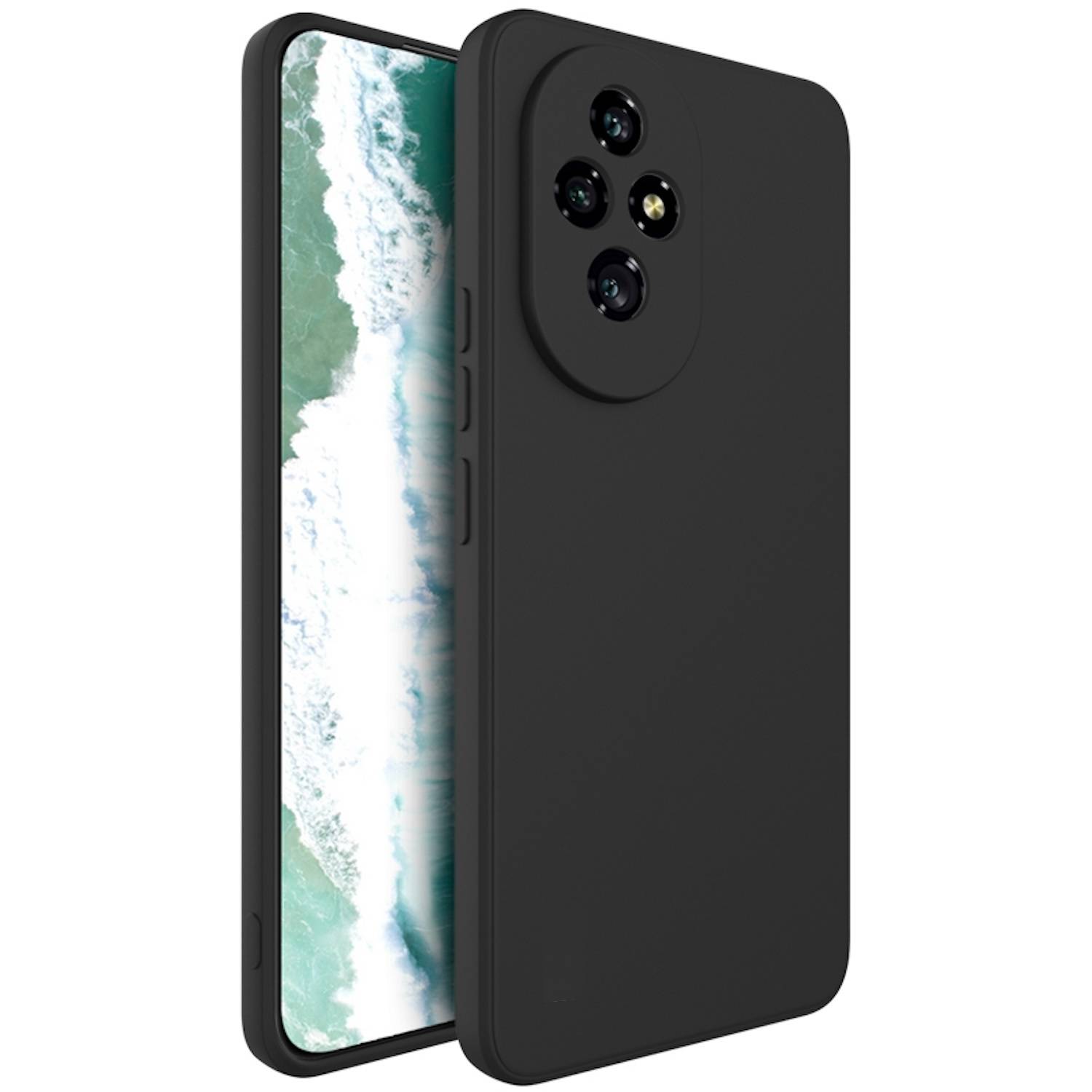 Für Honor 200 Silikon Soft TPU Schutz Hülle Cover Case dünn Schwarz