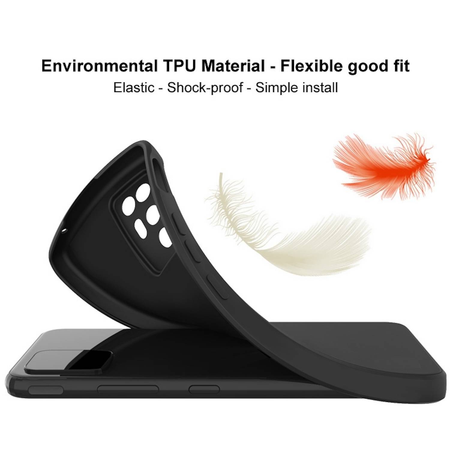 Für Honor 200 Silikon Soft TPU Schutz Hülle Cover Case dünn Schwarz