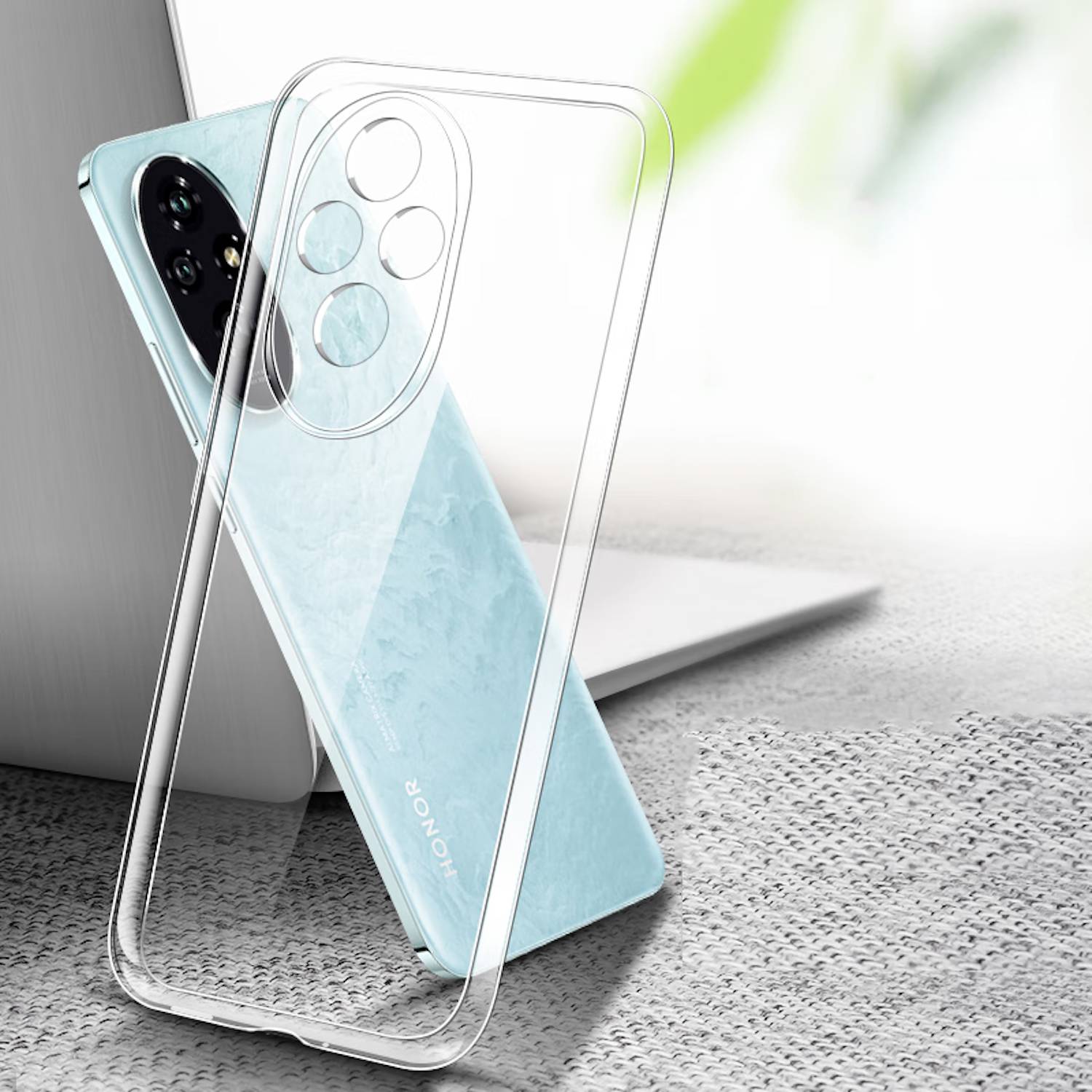 Für Honor 200 Pro Silikon Soft TPU Schutz Handy Hülle dünn Transparent