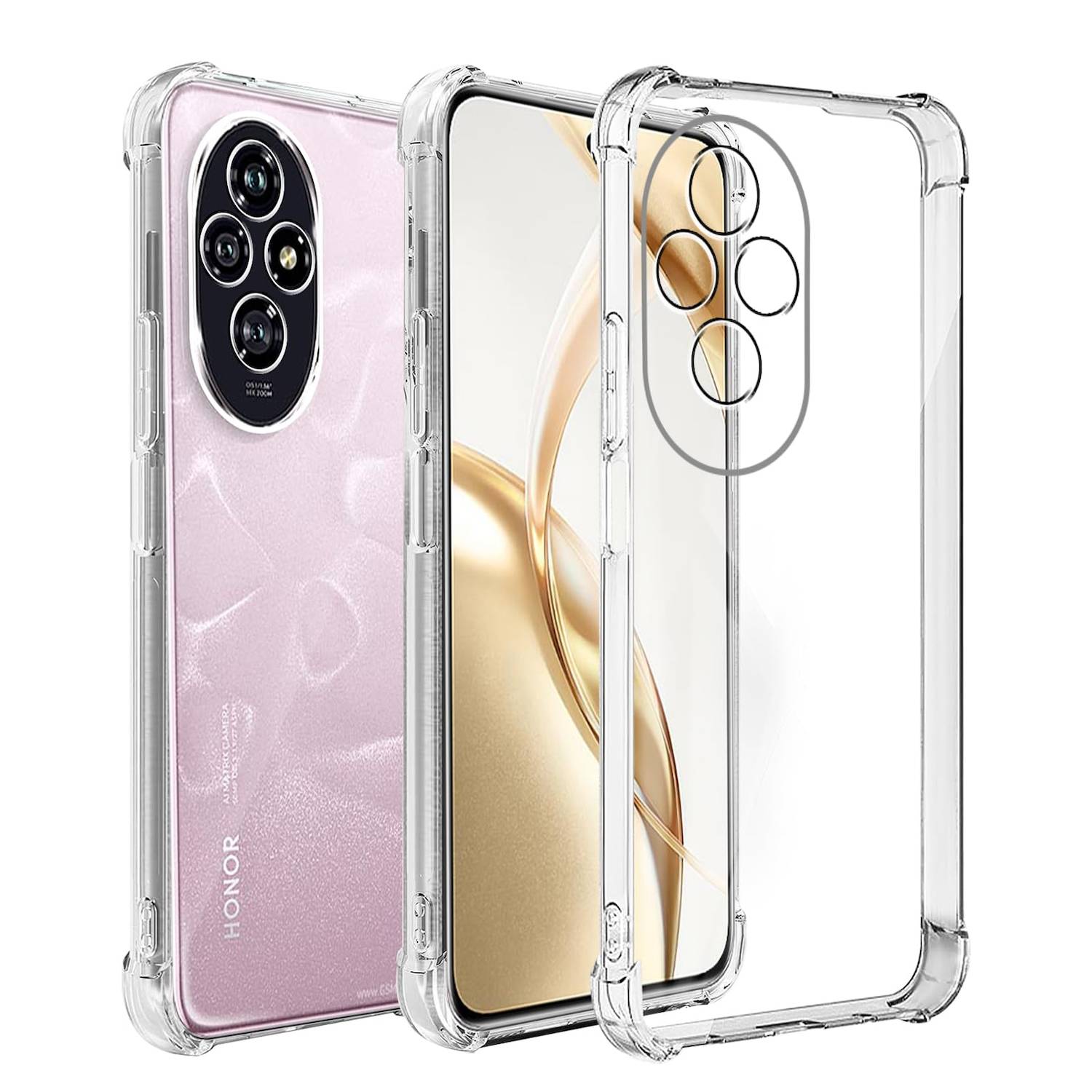 Für Honor 200 Pro Schock TPU Schutzhülle Handy Hülle Case Transparent