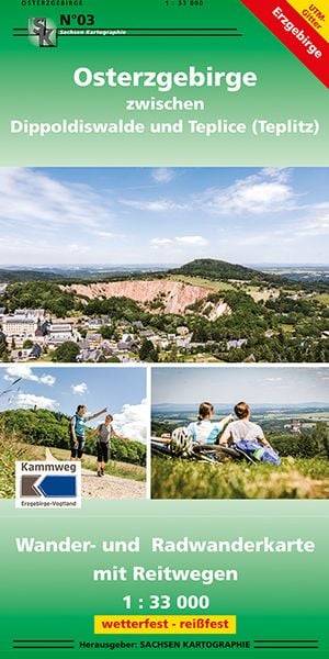 Osterzgebirge zwischen Dippoldiswalde und Teplice 1 : 33 000