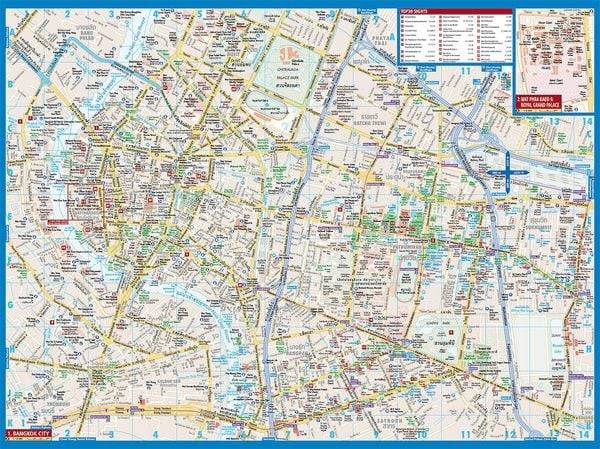 Bangkok 1 : 14 000. City Centre Map