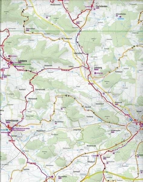 Radwanderkarte Romantisches Franken 1:60 000