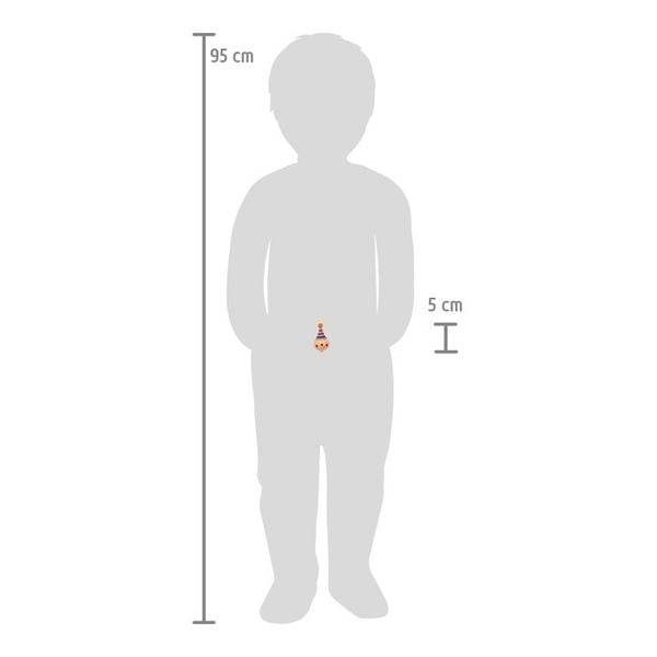 Small foot 6138 - Holzkreisel Clown 6er Set